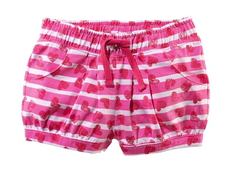 Girls' Sweat Shorts, 2 pieces