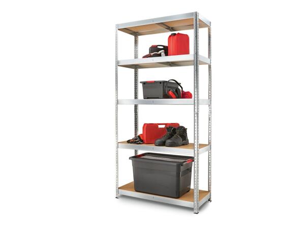 Metal shelving unit, 180x90x40cm