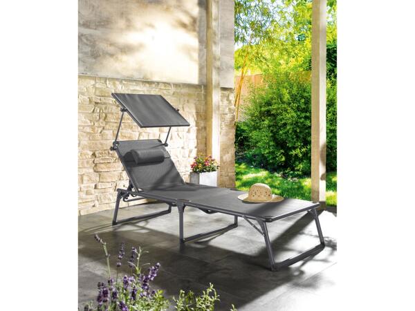 Aluminium sunlounger