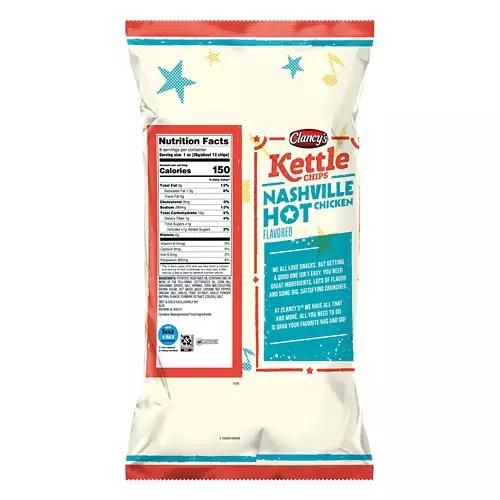 Gluten Free Nashville Hot Chicken Flavored Kettle Chips, 8 oz