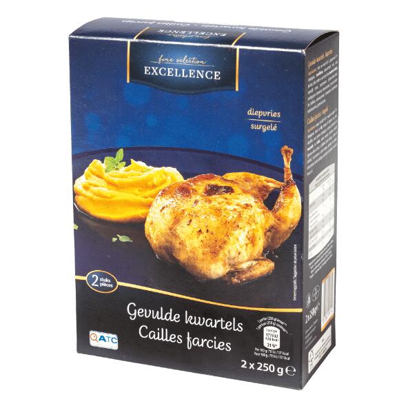 EXCELLENCE(R) 				Cailles farcies, 2 pcs