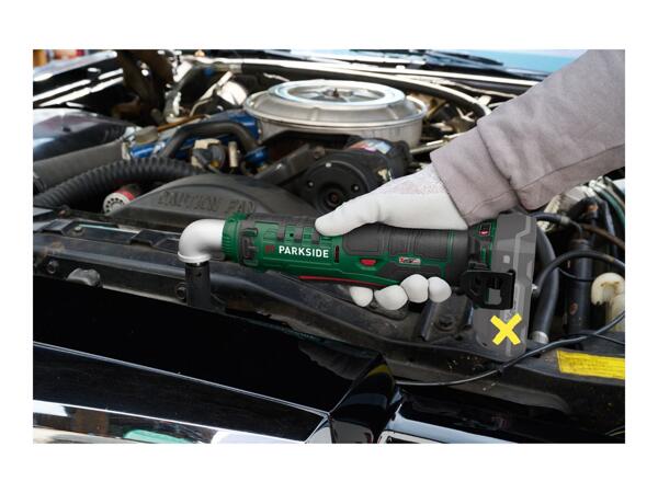 Parkside 20V Cordless Angle Impact Wrench - Bare Unit