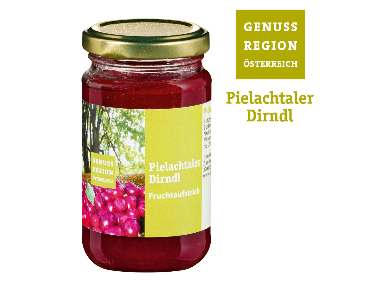 GENUSS REGION ÖSTERREICH Dirndl Fruchtaufstrich