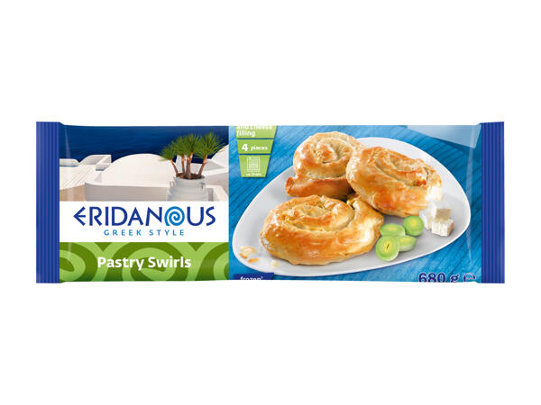 Escargots feuilletés au fromage et aux poireaux