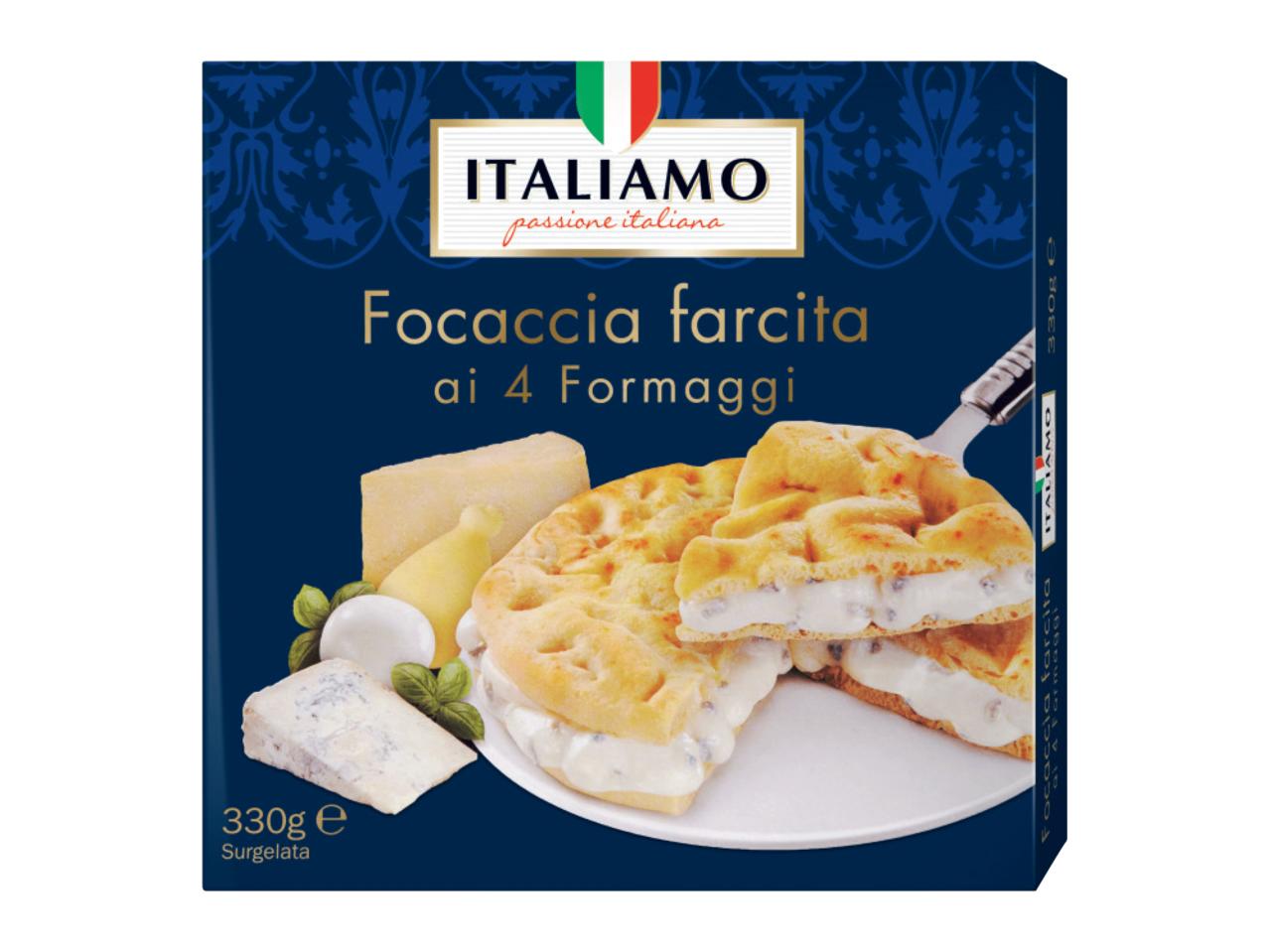 Focaccia with Cheese Filling