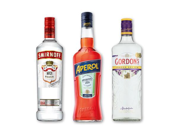 Smirnoff Vodka, Aperol eller Gordon's London Dry Gin