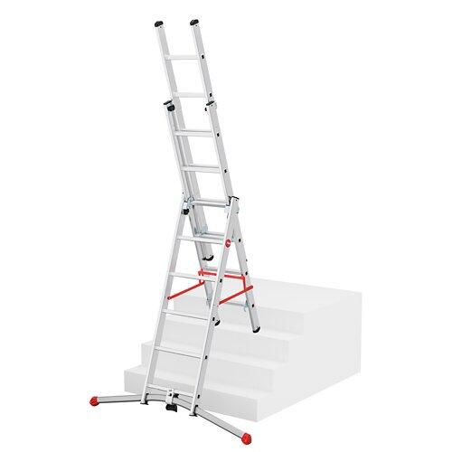 HAILO Échelle S100 ProfiLOT 2 x 6 + 1 x 5 échelons