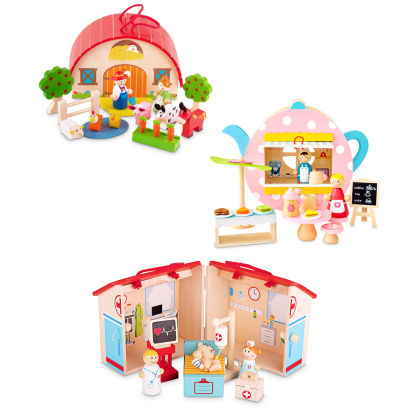 Holz-Spieleset