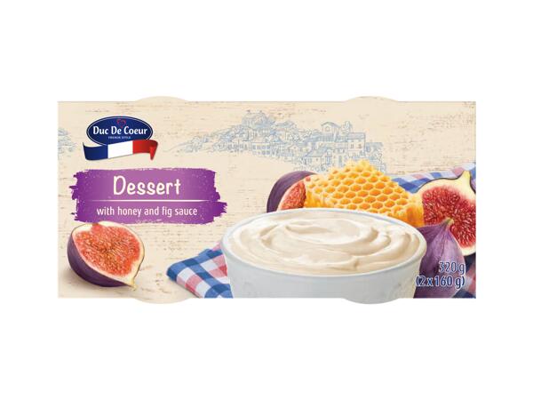 Dessert with Honey and Fig