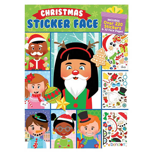 Christmas Wacky Face Stickers - Holiday Funny Faces