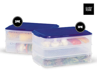 STACKABLE FOOD STORAGE TRAYS