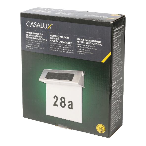CASALUX(R) Huisnummer op zonne-energie