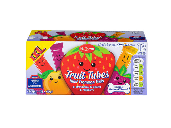 Milbona Fromage Frais Fruit Tubes
