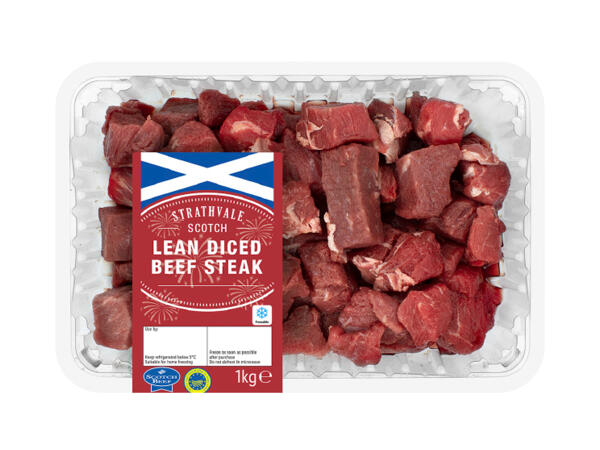 Strathvale Lean Diced Beef Steak