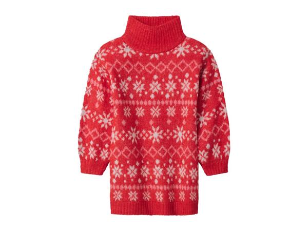 Lupilu Younger Kids' Red Christmas Jumper Dress