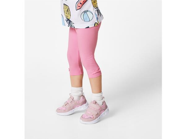 Girls' cropped leggings, 2 pieces