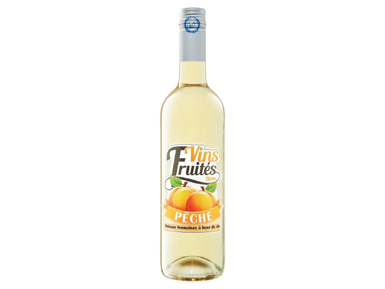 Weißwein aromatisiert mit Pfirsich