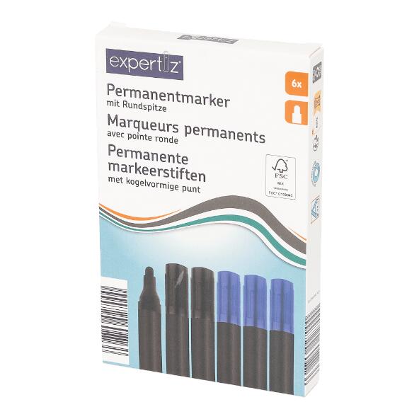 EXPERTIZ(R) Marqueurs permanents, 6 pcs