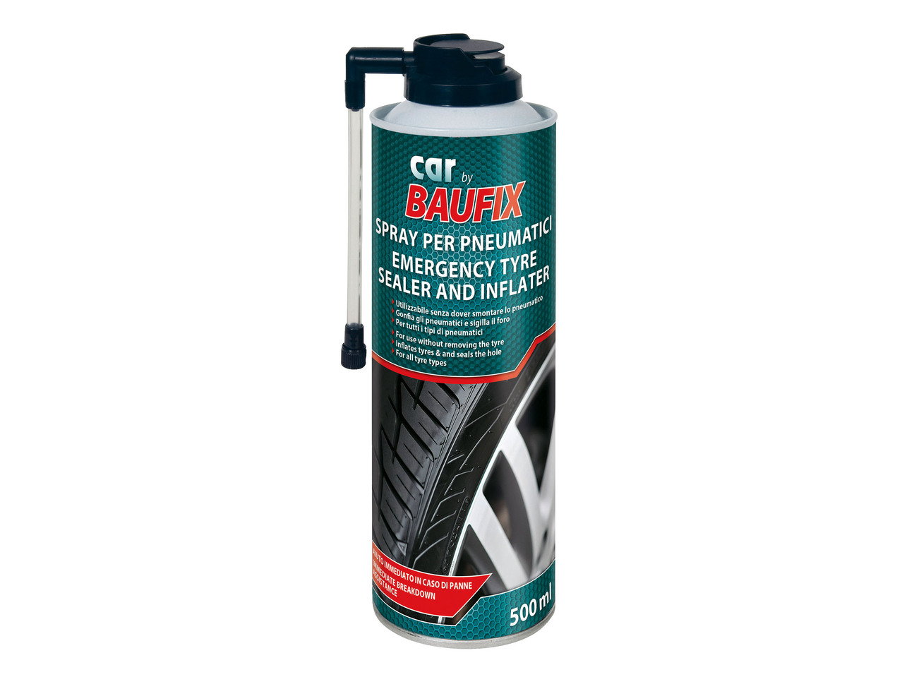 Tyre Inflation and Repair Spray, 500ml