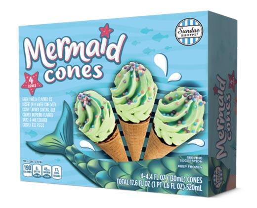 Sundae Shoppe 
 Unicorn, Galactic or Mermaid Cones