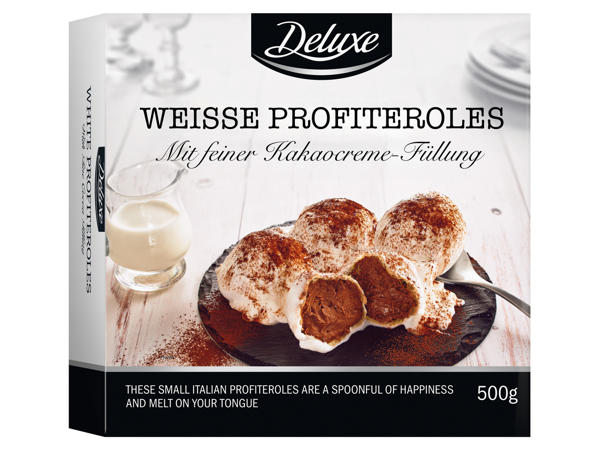 DELUXE Weiße Profiteroles