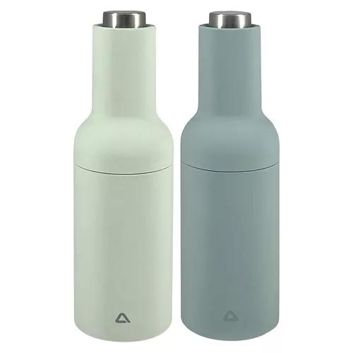 Electric Gravity Salt & Pepper Mill Set, Green