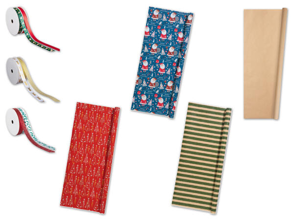 Geschenk-/Packpapier oder Geschenkband-Set
