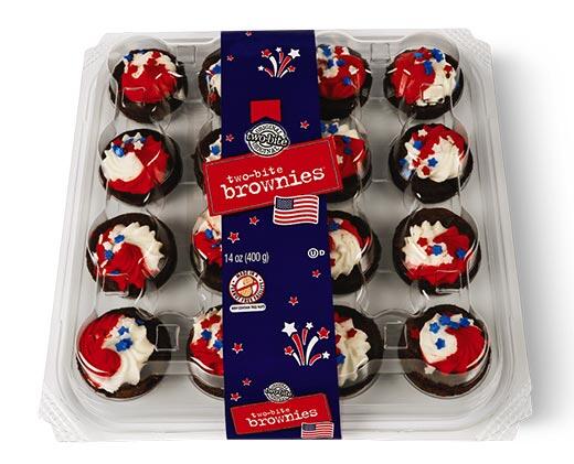 Two-bite 
 Patriotic Brownies