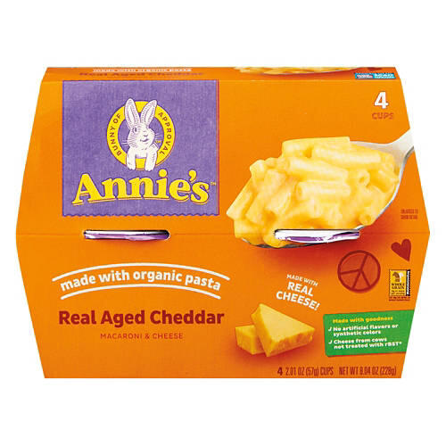 Real Aged Cheddar Macaroni & Cheese Cups, 4 count