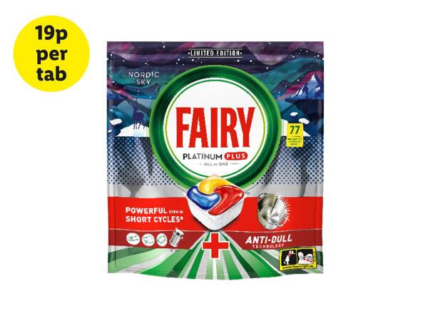 Fairy Platinum Plus Dishwasher Tablets, Lemon, 77W