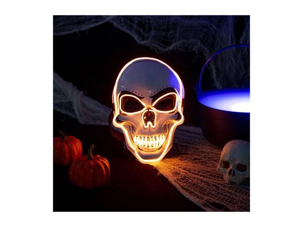 Haunted House Neon Lit Skull Mask