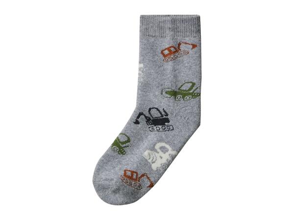 Lupilu Kids' Thermal Socks with Vehicle Design - 5 Pairs