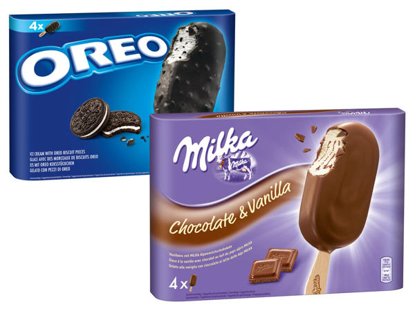 DAIM/MILKA/OREO/TOBLERONE Stieleis