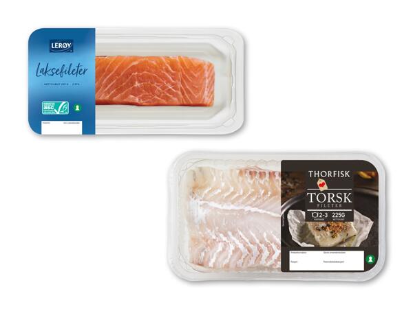 LERØY/​THORFISK Lakse- eller torskefileter