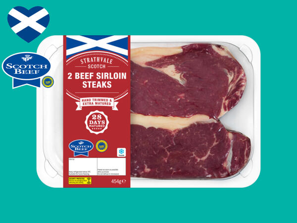 Birchwood 2 British Beef 28-Day Matured Sirloin Steaks