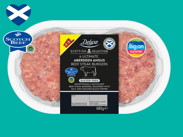 Deluxe 4 Ultimate Aberdeen Angus Beef Burgers