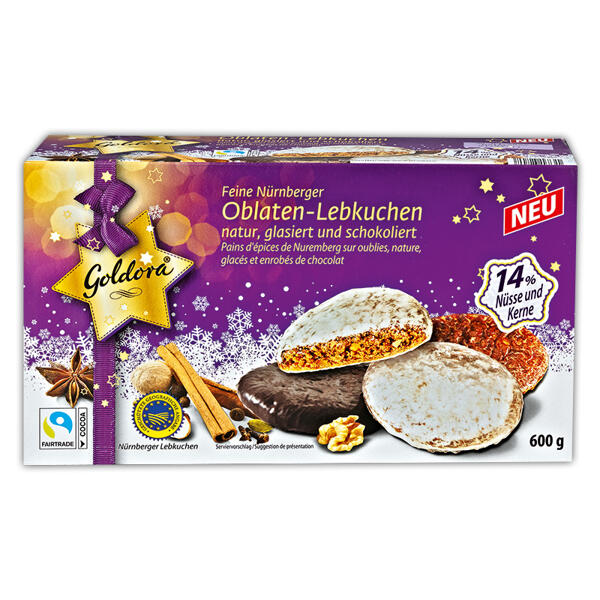 Feine Nürnberger Oblaten-Lebkuchen