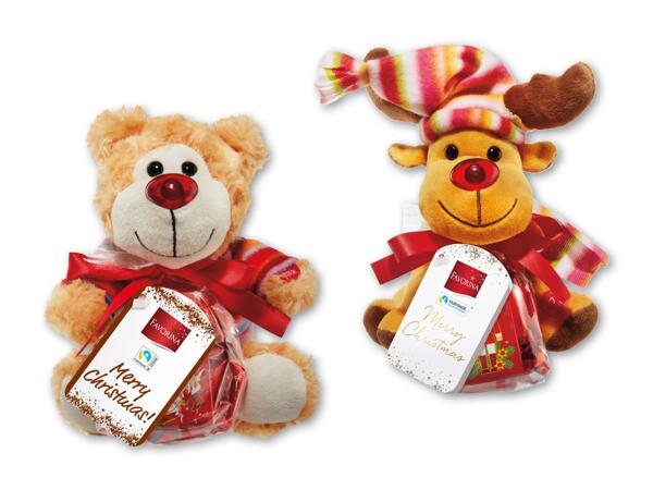 Syngende bamse med chokolade
