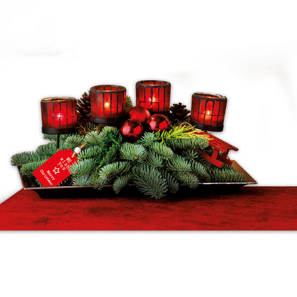 Edles Weihnachtsgesteck