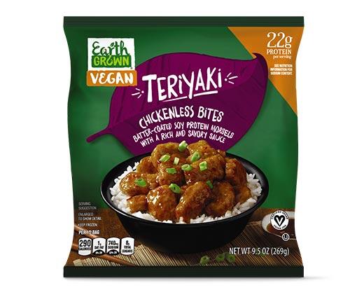 Earth Grown 
 Chickenless General Tso's or Teriyaki Bites