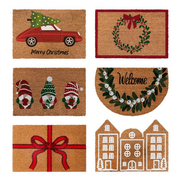 HOME CREATION(R) 				Paillasson coco de Noël