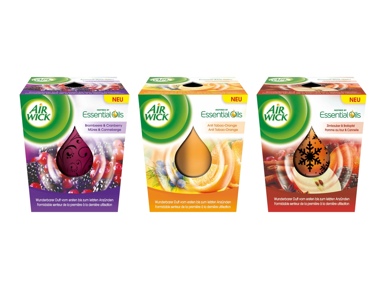 Bougies Essential oils Air Wick