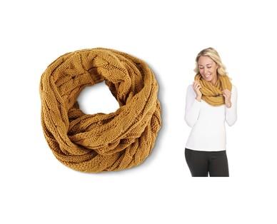 Serra Ladies' Cable Knit Infinity Scarf