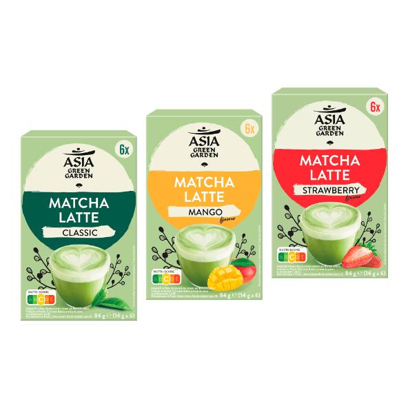ASIA GREEN GARDEN(R) Matcha latte, 6 pcs