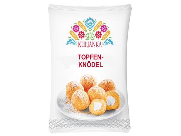 Pflaumen- oder Topfenknödel