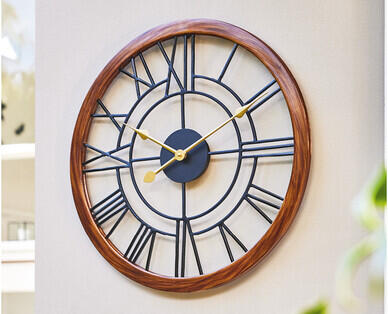 Garden Metal Wall Clock