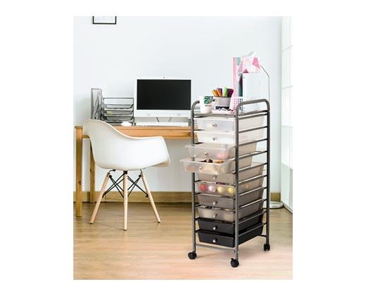 Huntington Home 
 10-Drawer Rolling Storage Cart