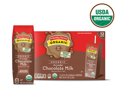 Friendly Farms Organic Lowfat Chocolate Milk