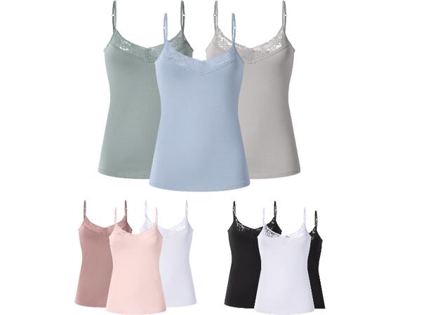 Linnen med spets, 3-pack