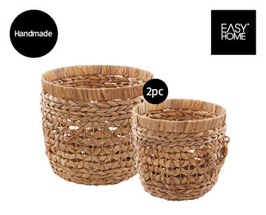 Handmade Water Hyacinth Storage Baskets